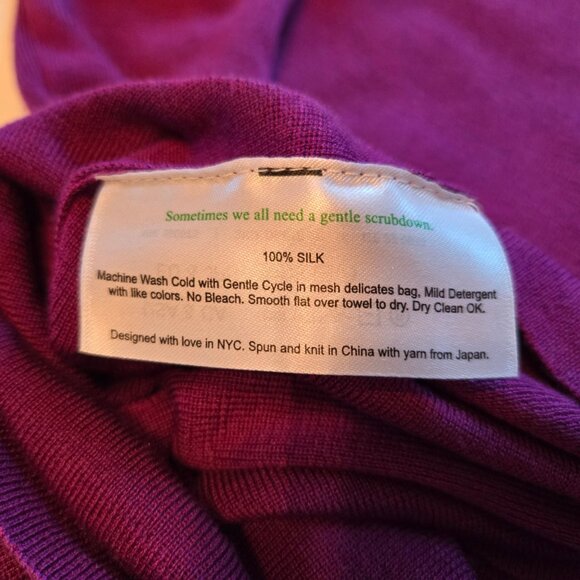 MM Lafleur Dae Top Silk Jersey in Purple Jasper - Picture 6 of 7